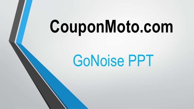 go noise coupon